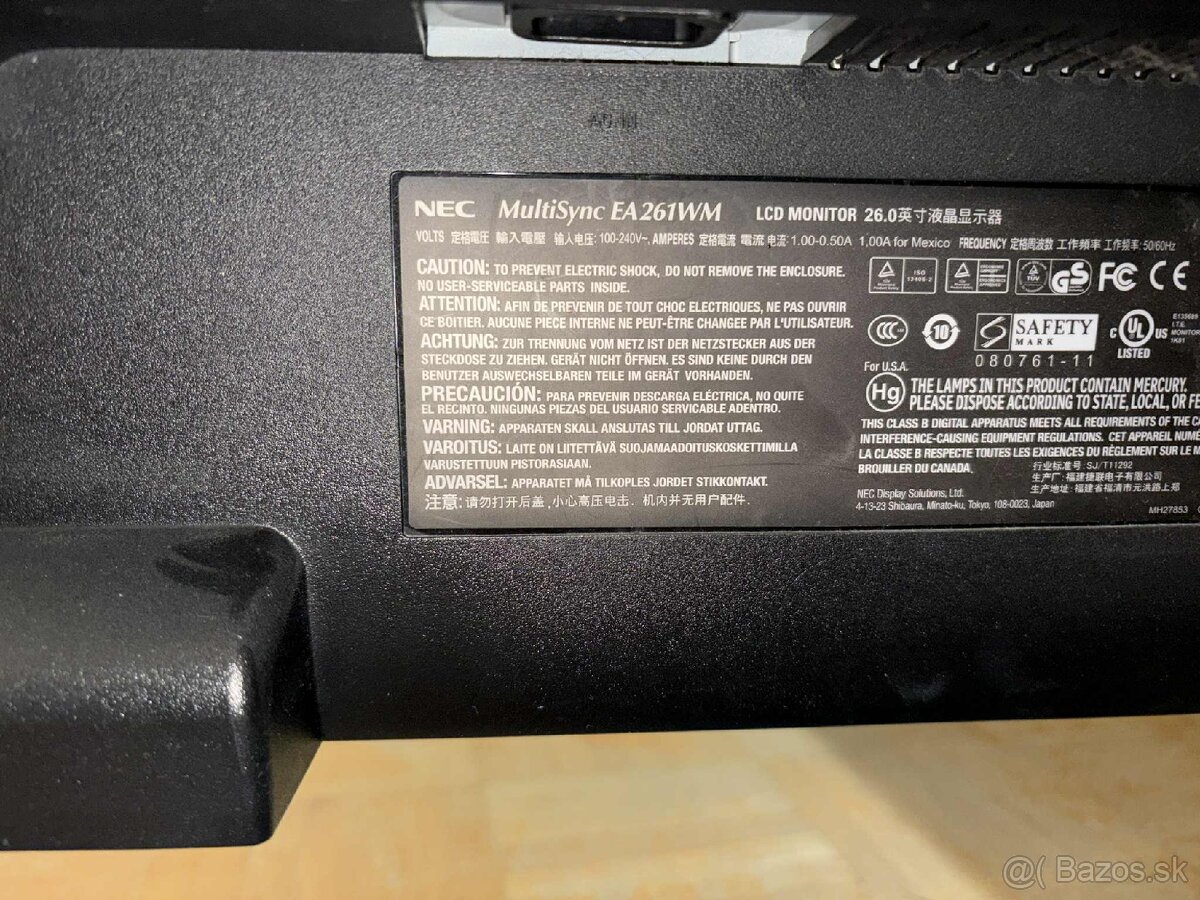 LCD 26" monitor NEC