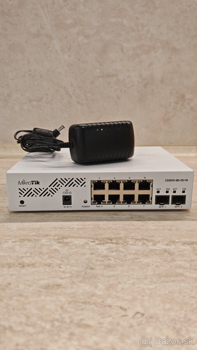 MikroTik CSS610-8G-2S+IN, switch 8x GLAN, 2x SFP+