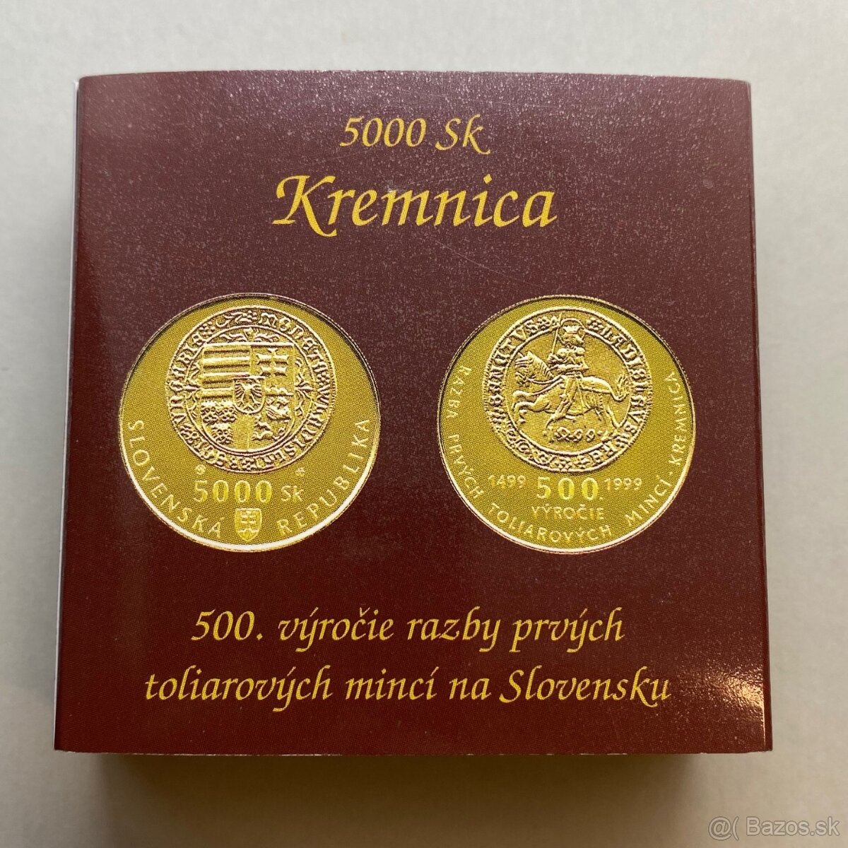 5000 Sk -  500.výročie razby prvých toliarových mincí