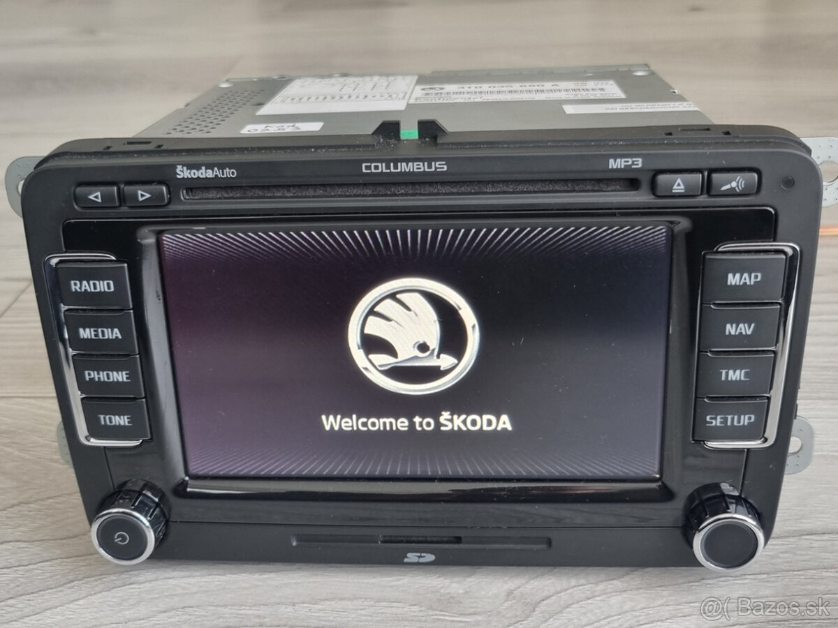 Skoda Columbus 2011 RNS510 Navi LED Mapy V17 2020