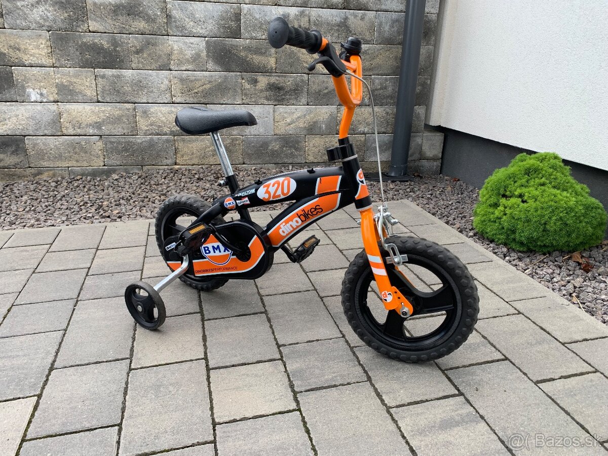 Predam detsky bicykel s pomocnymi kolieskami