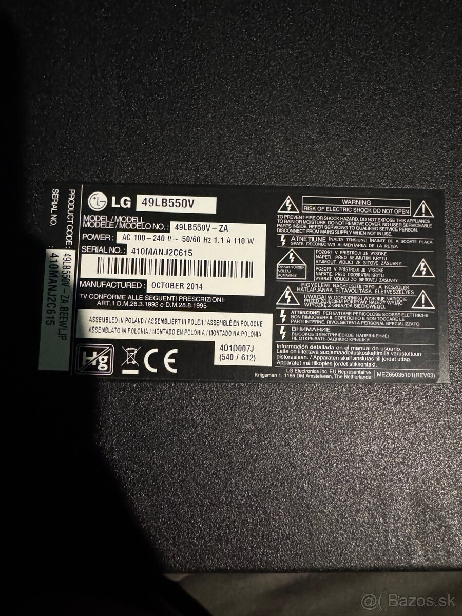 Lg 49LB550V