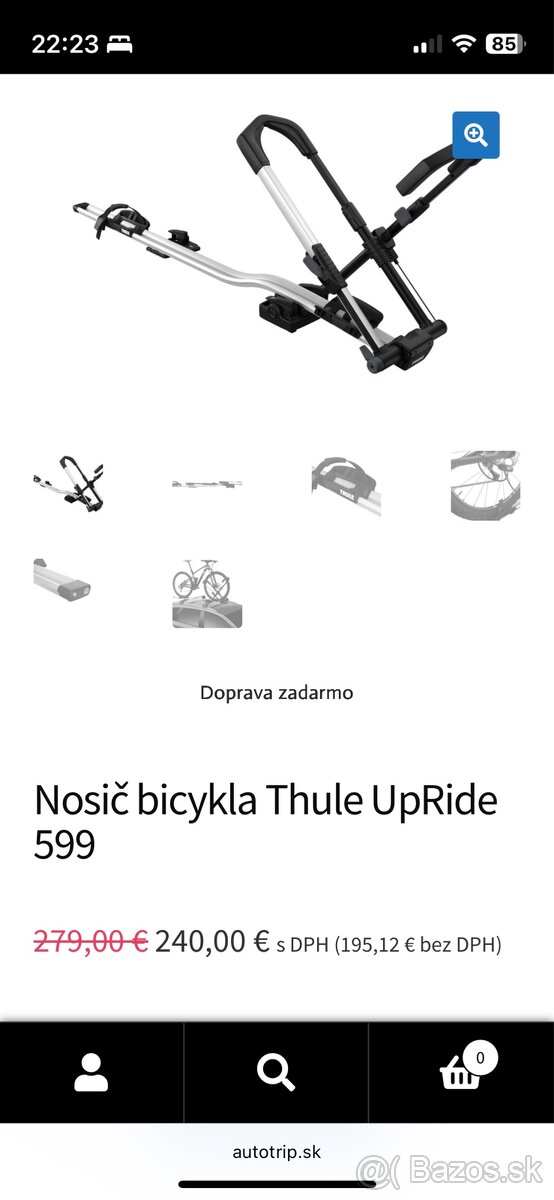 Nosic bicykla Thule UpRide 599
