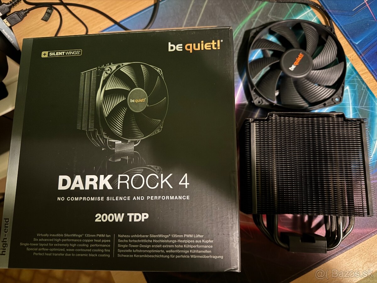 Predám chladič na CPU be quiet Dark Rock 4
