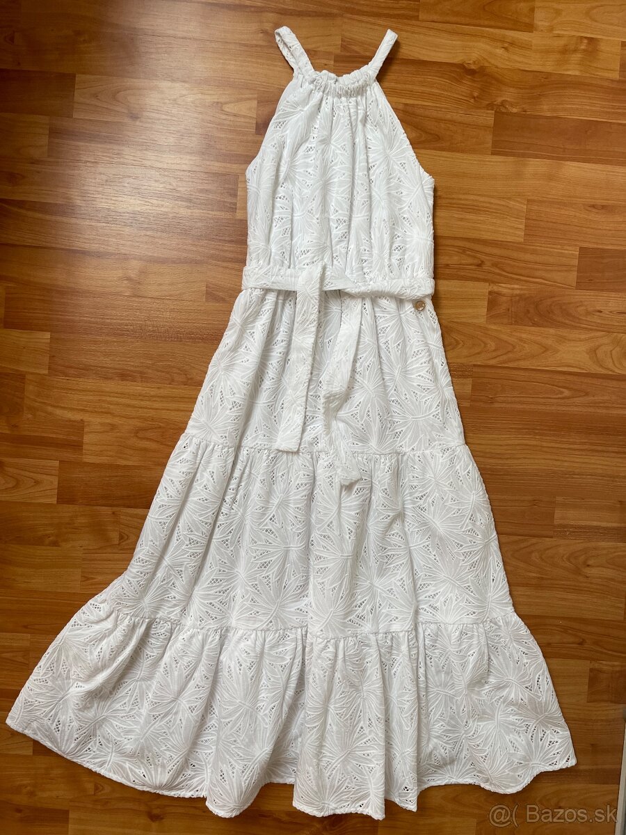 Kvalitné šaty MICHAEL KORS z madeiry 150cm