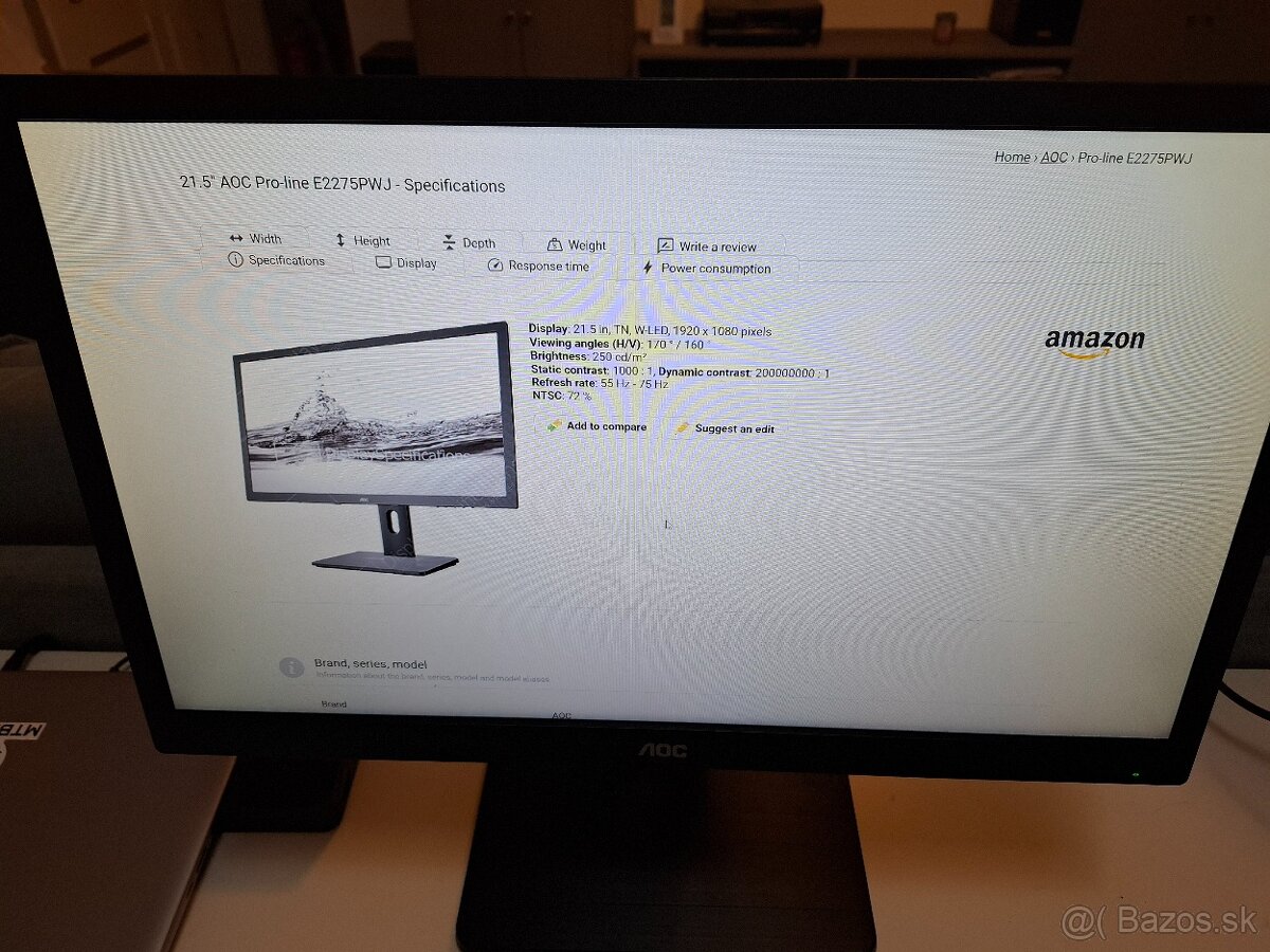predam monitor AOC E2275PWJ