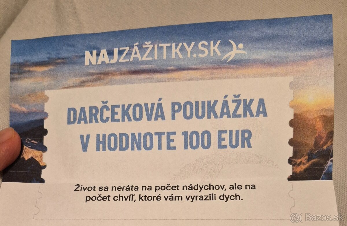Darčeková poukážka NAJZAZITKY