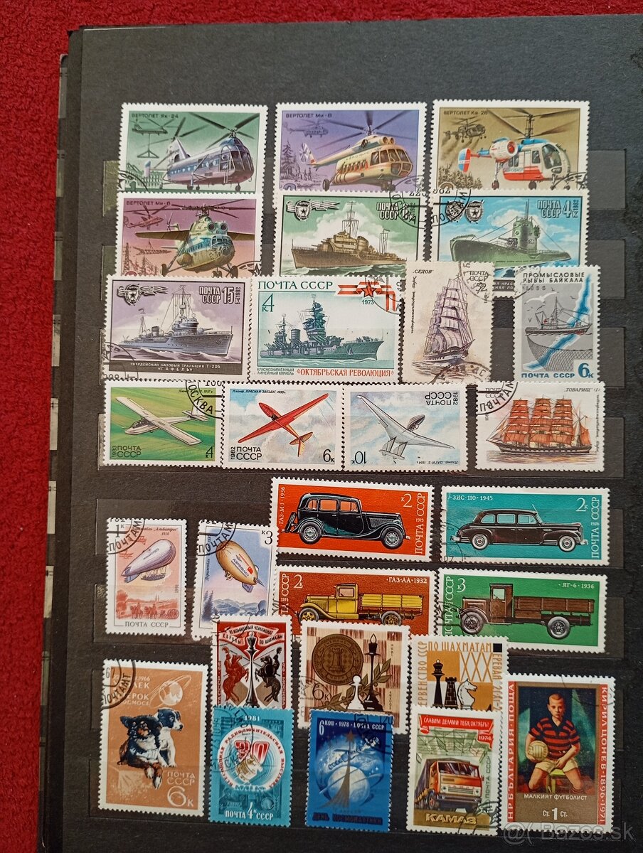 Známky ZSSR a Mongolsko