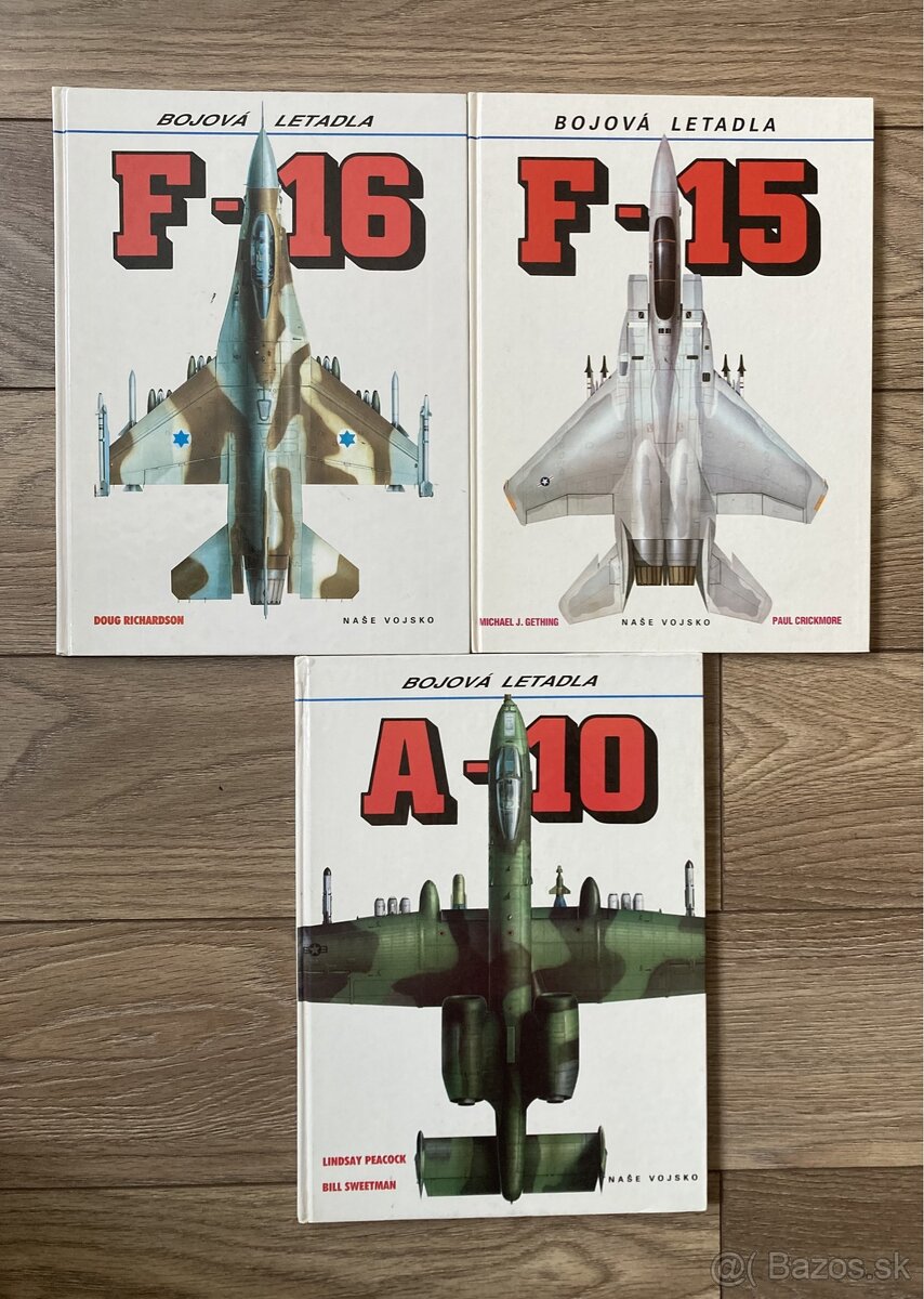 Knihy F-15, F-16, A-10