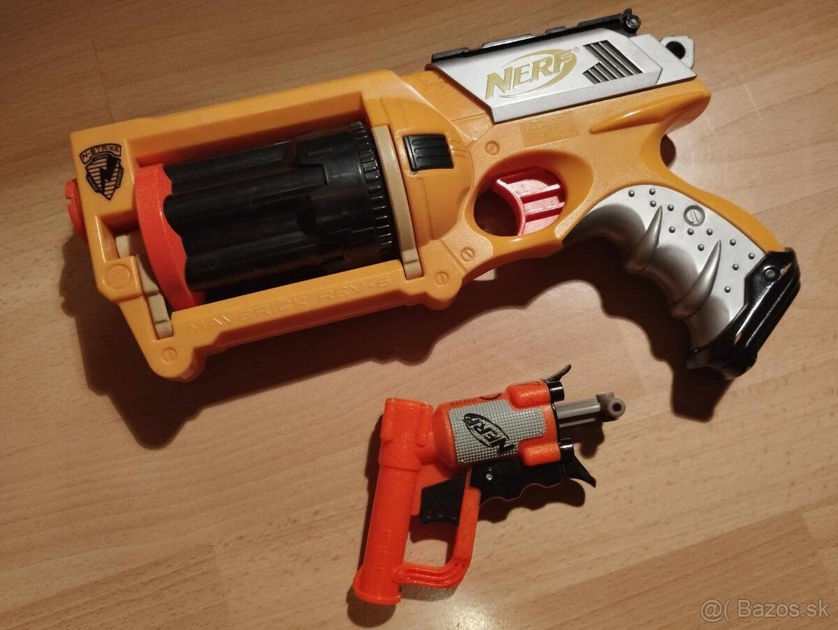 2Ks NERF pištoliek+27ks penových nábojov