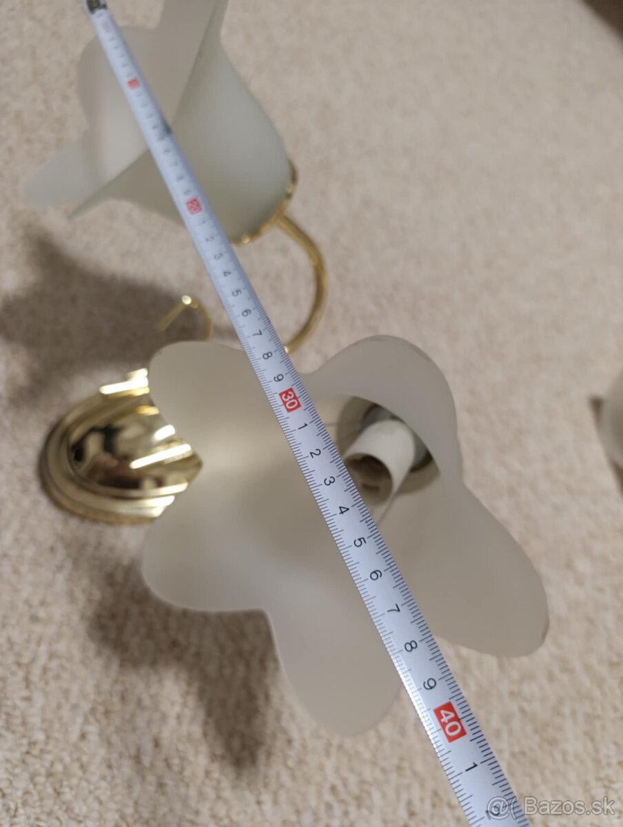 3 ks nízkoprofilové lustre E14
