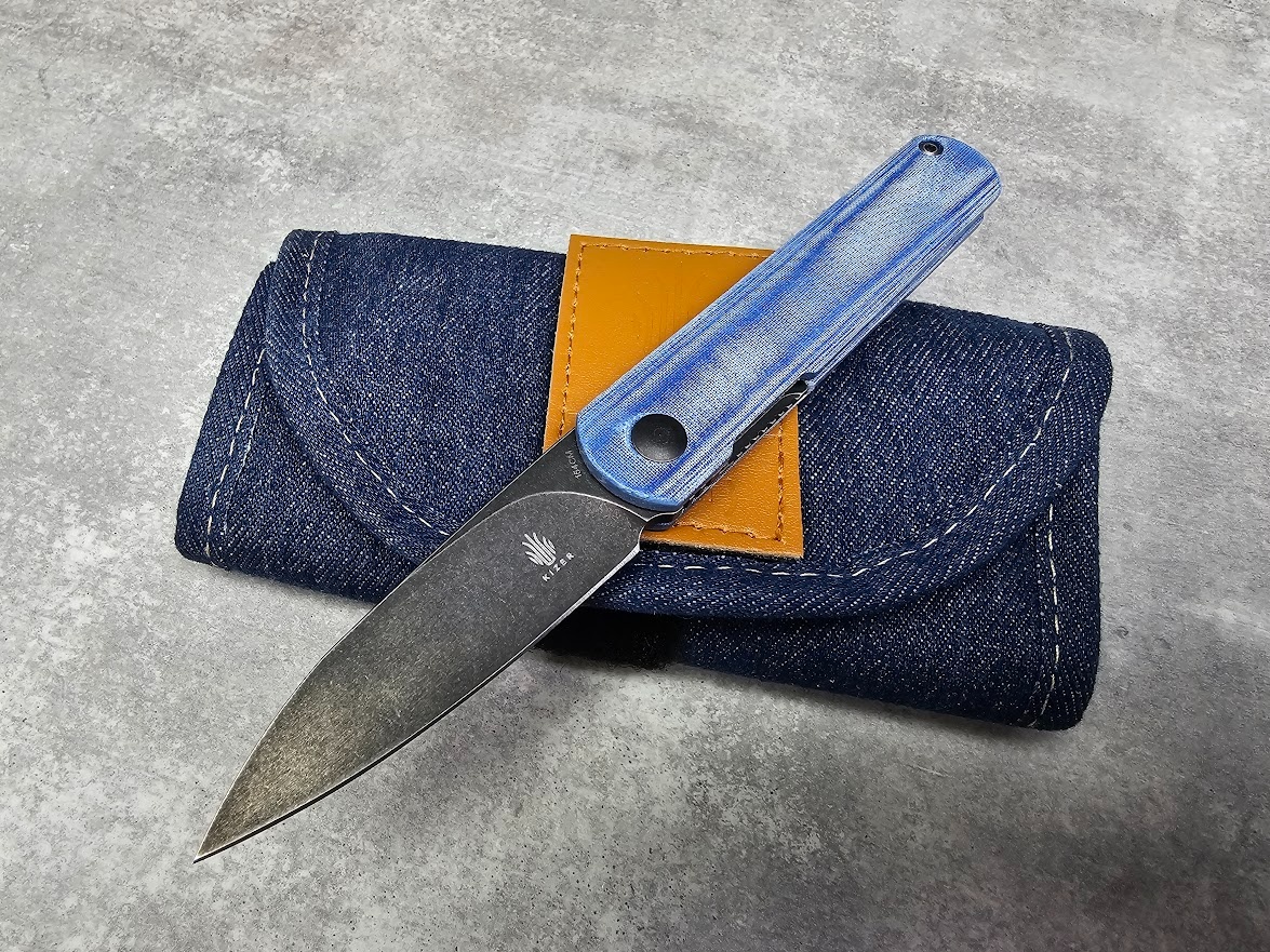 Kizer Feist Denim Micarta - V3499C1