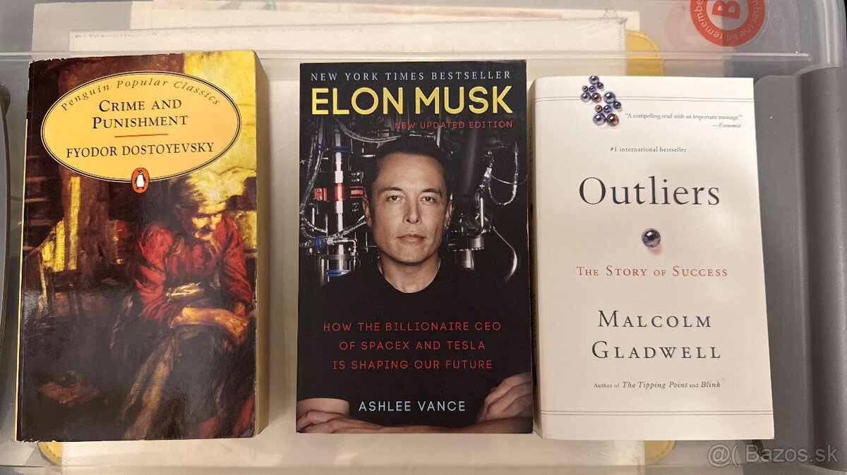 Dostoyevsky, Malcolm Gladwell, Elon Musk biography
