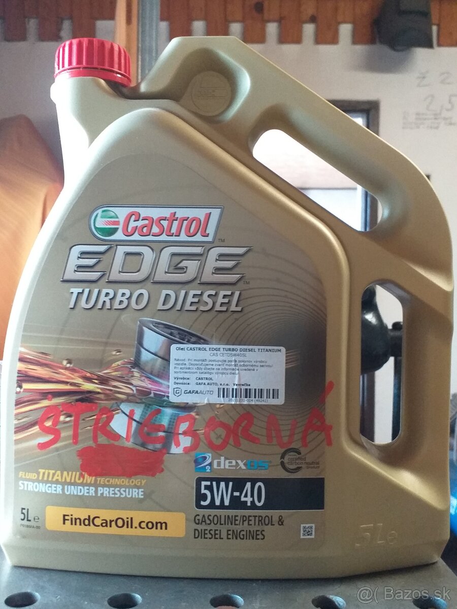 Motorový olej castrol 5w-40 turbo diesel
