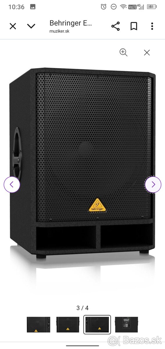 Aktívny Subwoofer Behringer