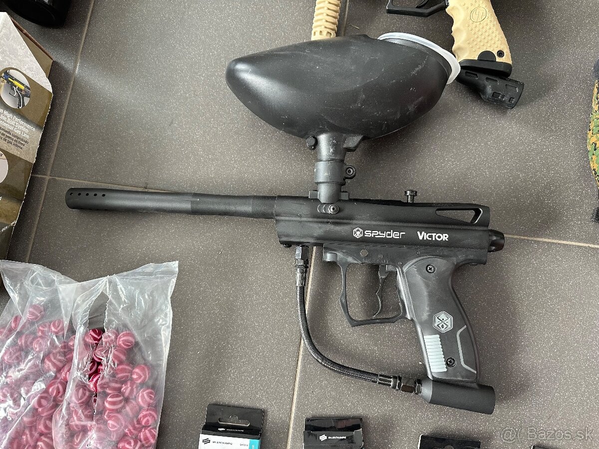 Predam zbran Spyder Victor a prislusenstvo na paintball