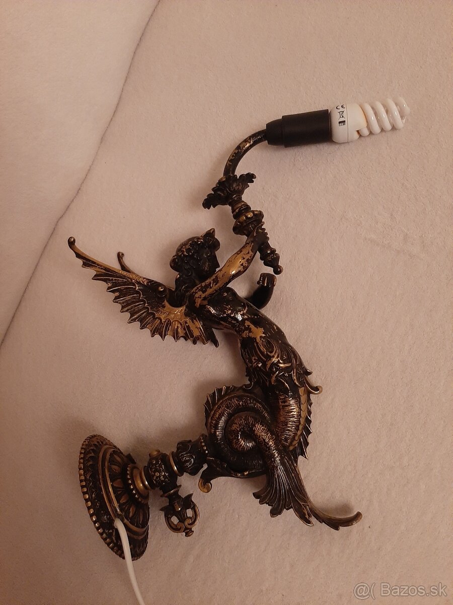 RARITA Starožitná lampa - Nympha.