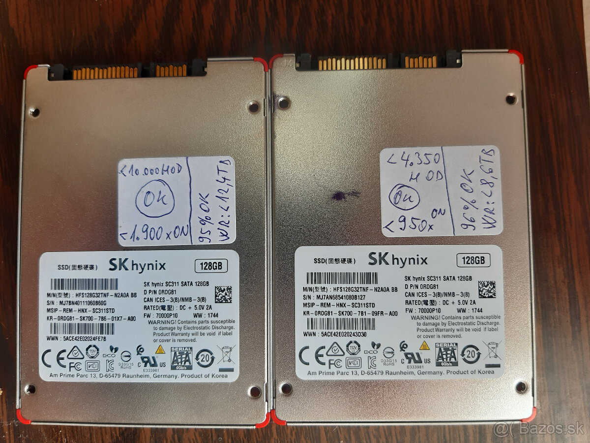 SSD 128GB SKhynix SC311 SATA SATA3 (6.0Gbps)