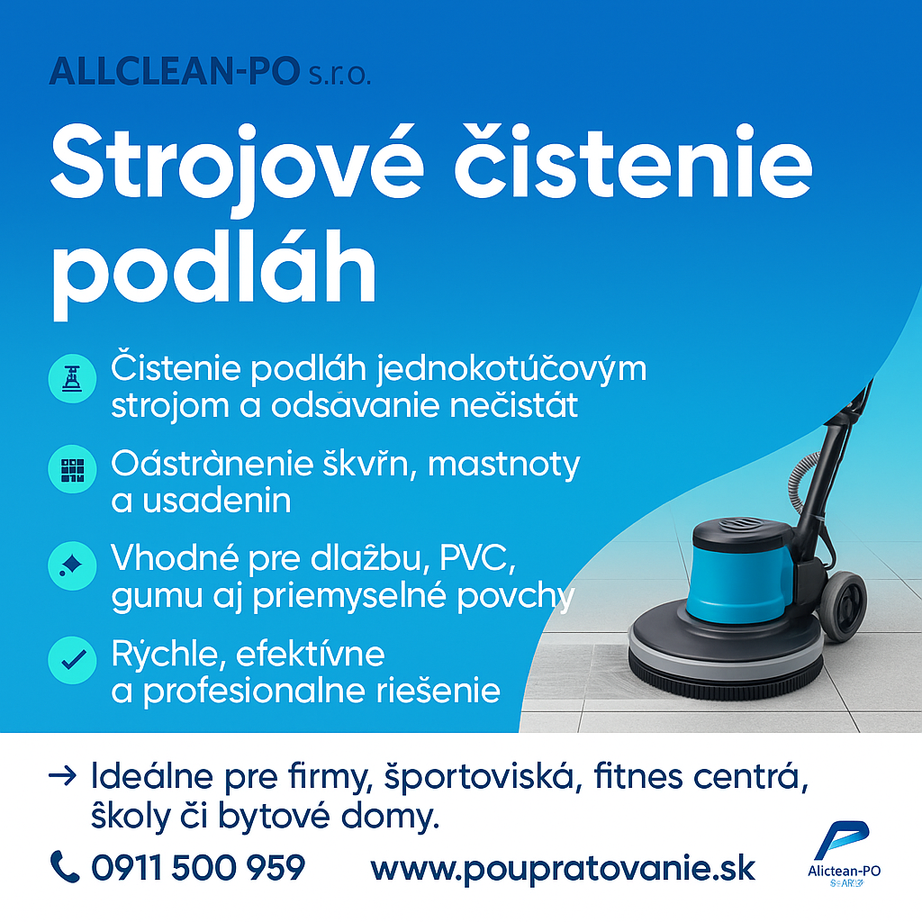 Strojové čistenie podláh