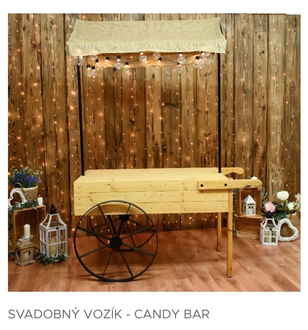 Vozík Candy bar na prenájom