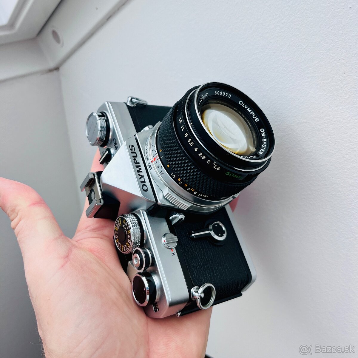 Olympus OM-1 a Zuiko 50mm F1.4 - velmi dobrý stav