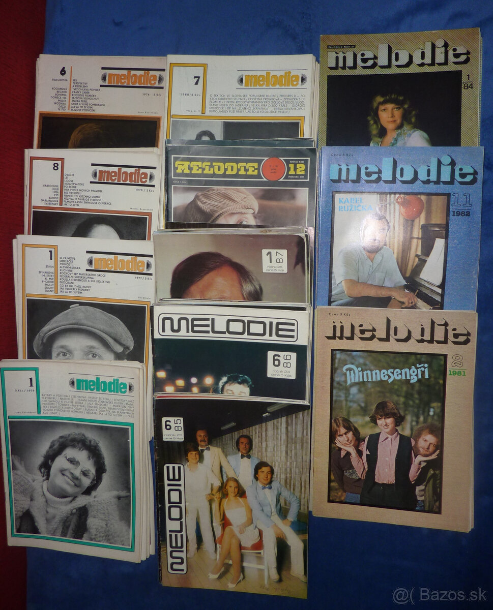 časopisy Melodie 1976 -1988 predaj po kusoch