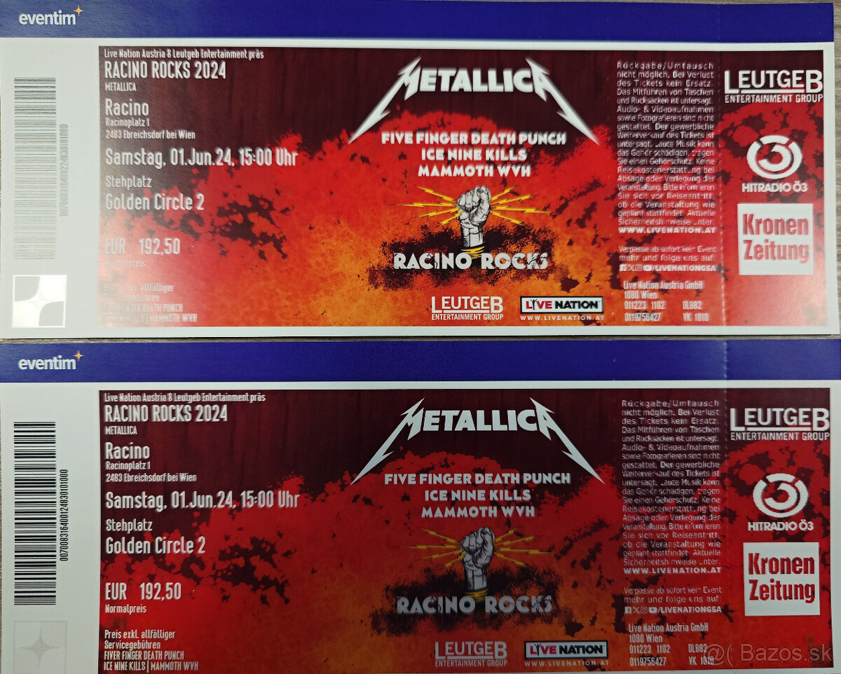 Racino Rocks 2024 - 1.6.2024 - Metallica a spol.