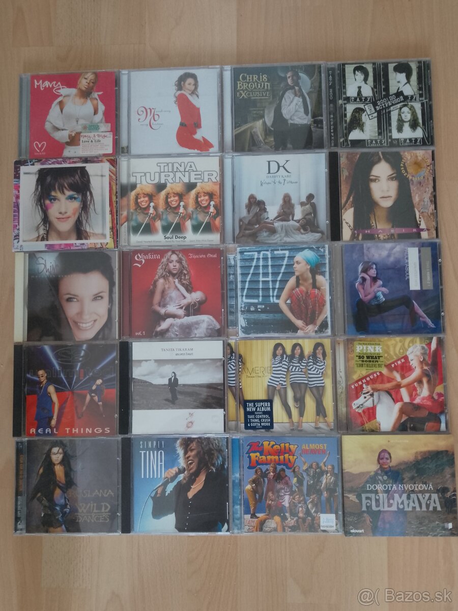 Predám CD- ZAZ,T.Turner,Tikaram,Abdul....