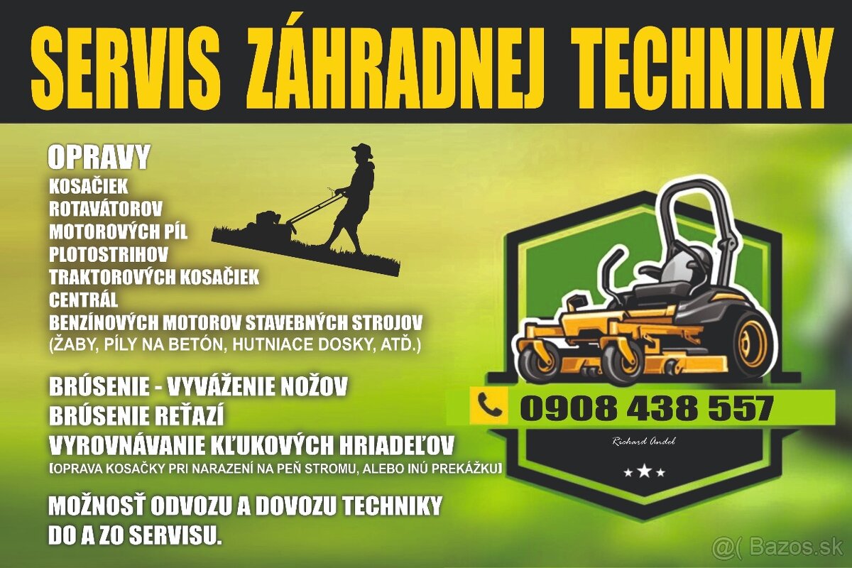 Servis záhradnej techniky