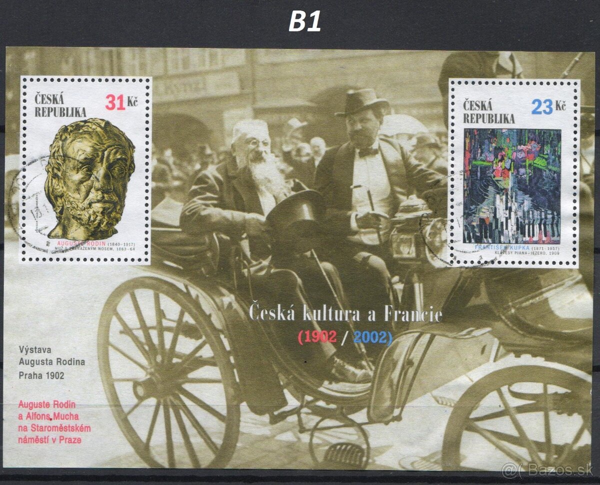 Poštové známky, filatelia: Česko 1993-2020, bloky