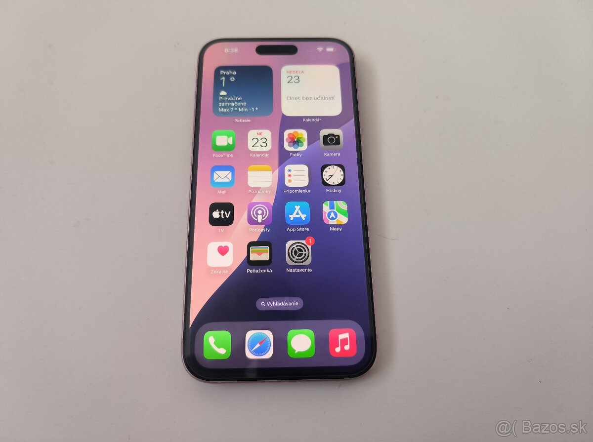 apple iphone 15 128gb Pink / Batéria 89%
