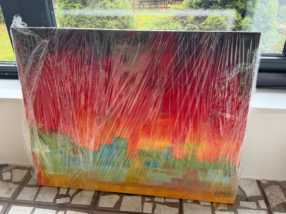 Obraz "Abstrakt", 100x80 cm, akryl