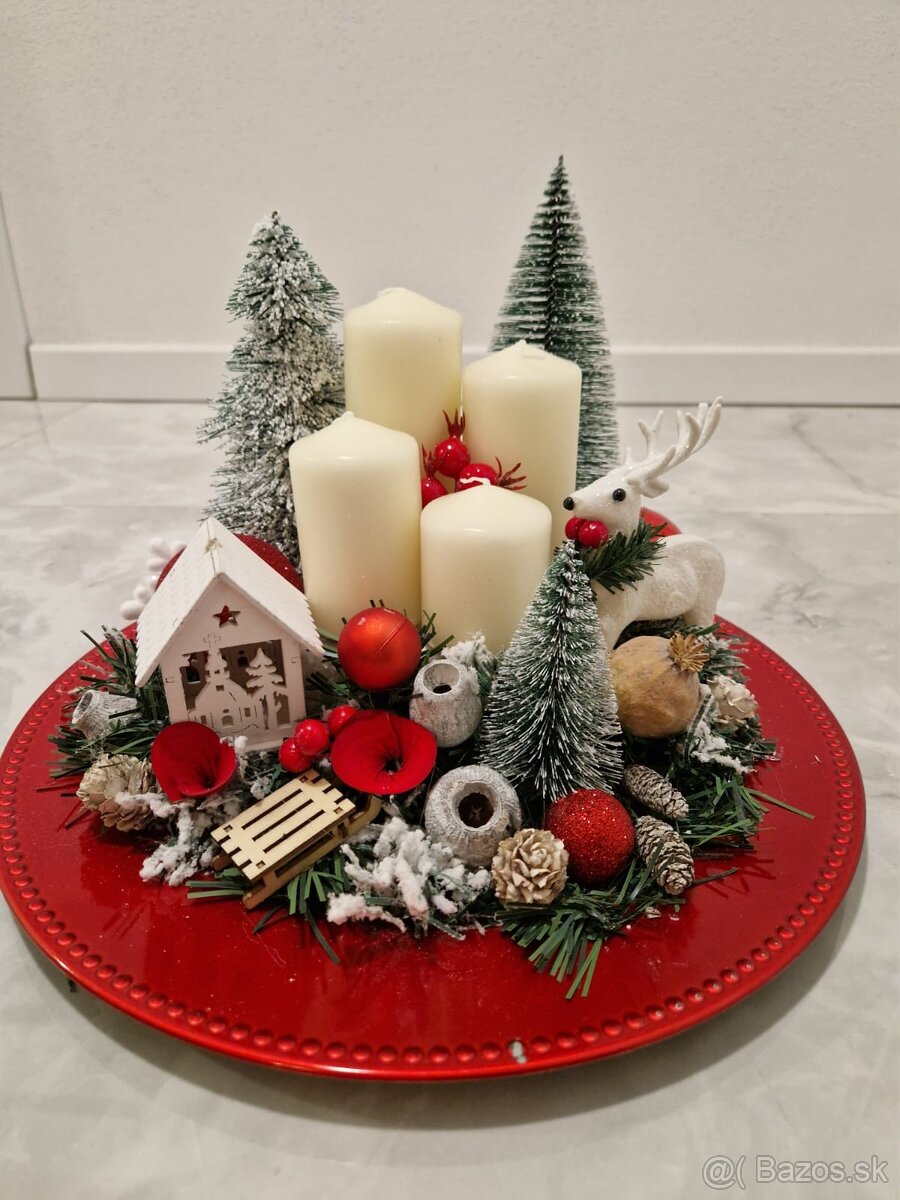 Luxusná adventná dekorácia