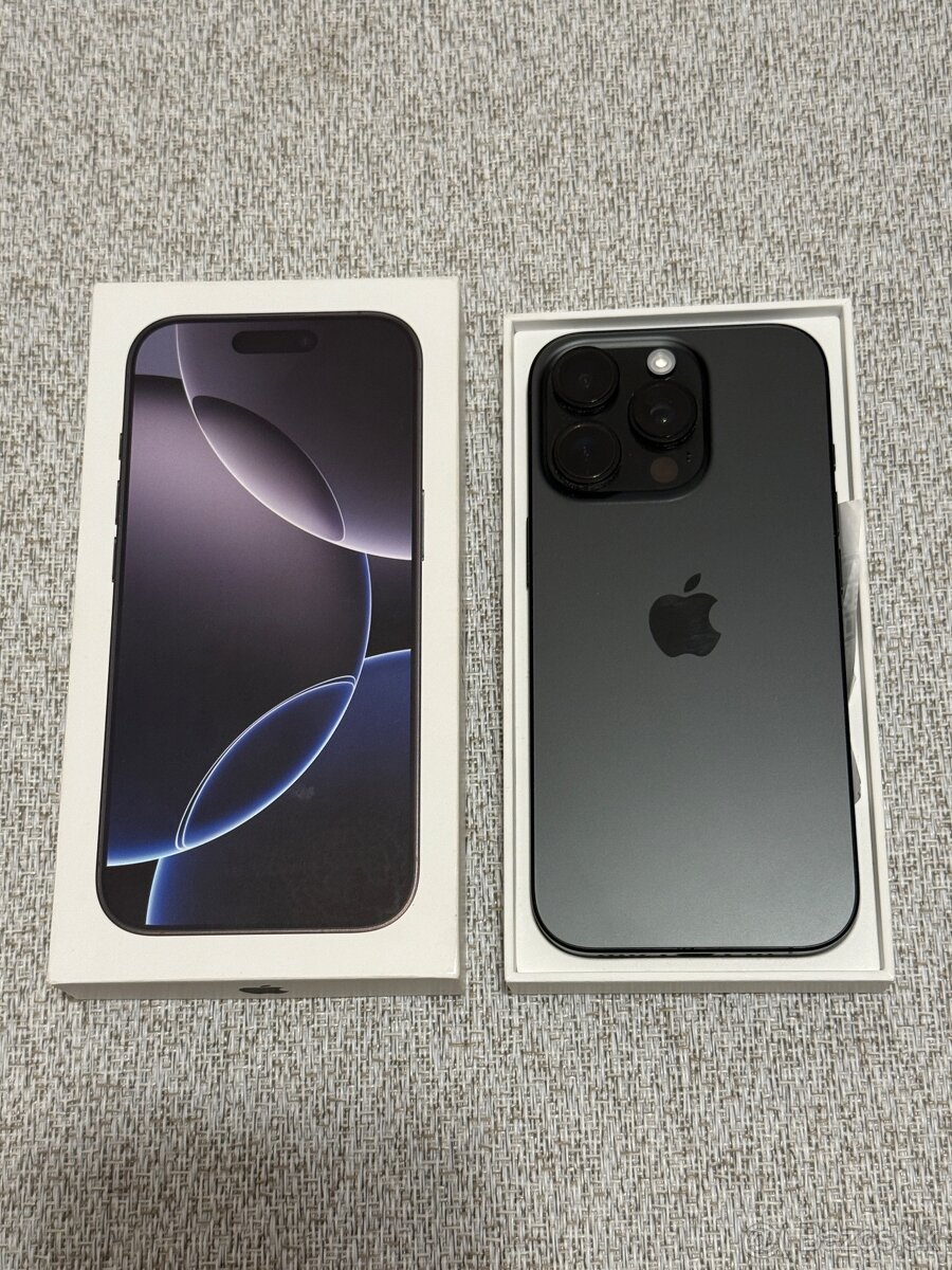 Apple Iphone 16 Pro 128Gb čierny batéria 100 záruka Nay