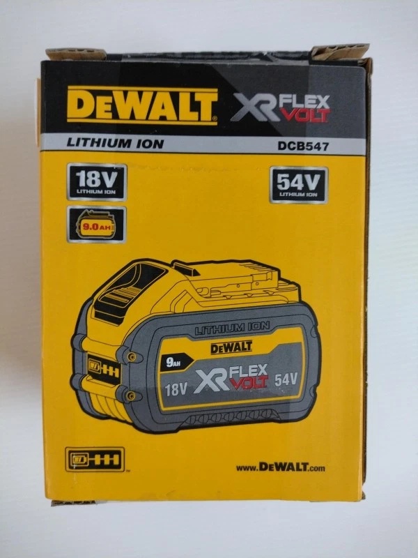 Baterie DeWALT 18 V flex volt