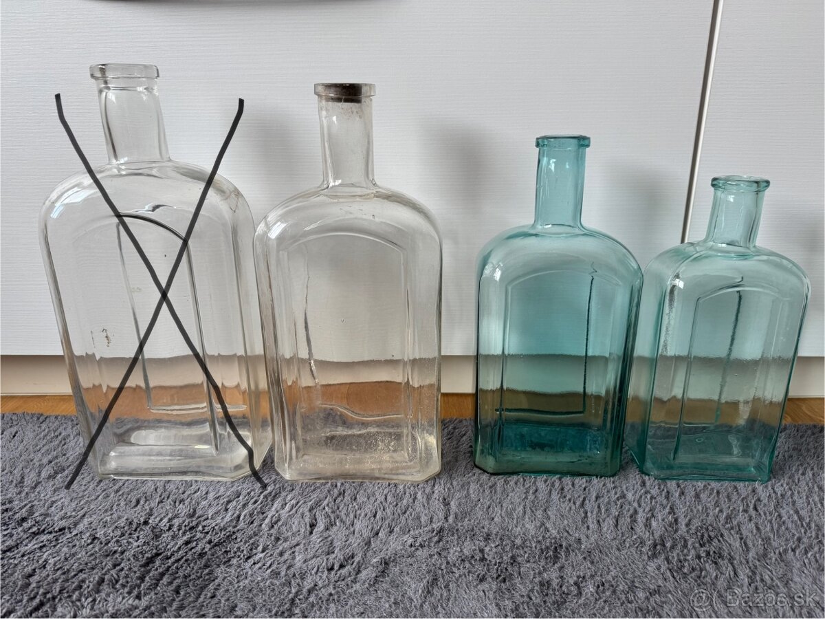 Staré pálenkové fľaše 4L,3L,2L
