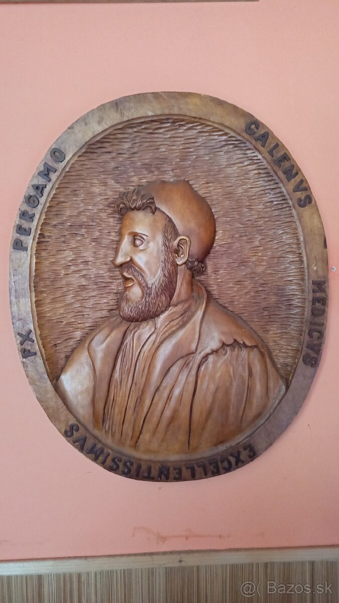 Claudius Galenos drevorezba 1895