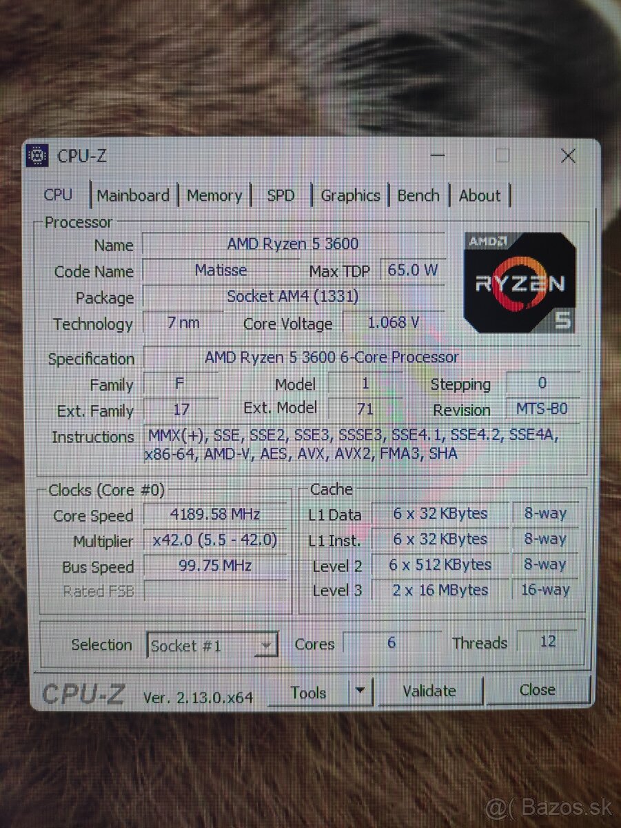 Predám AMD Ryzen 5 3600