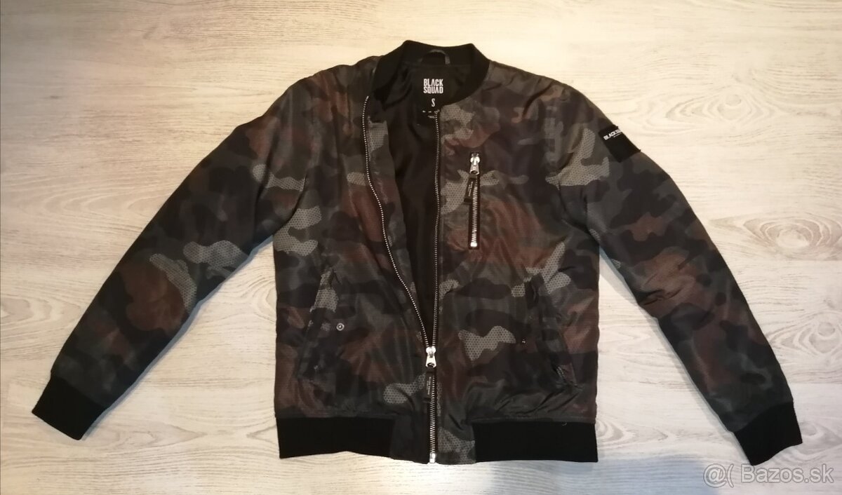 Maskáčová bunda bombera veľ. S zn. BLACK SQUAD