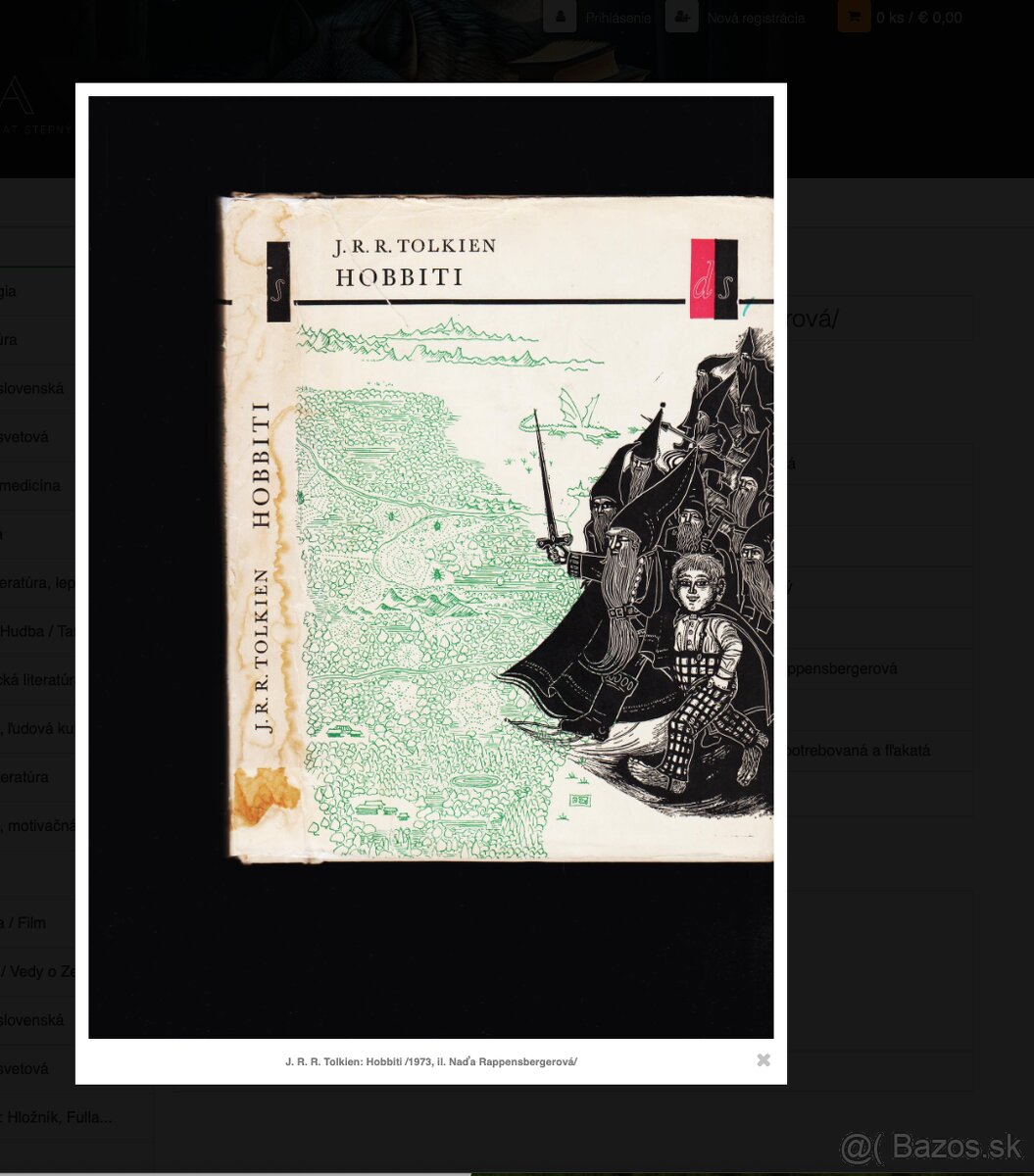 Kúpim knihu Hobbiti – vydanie z roku 1973