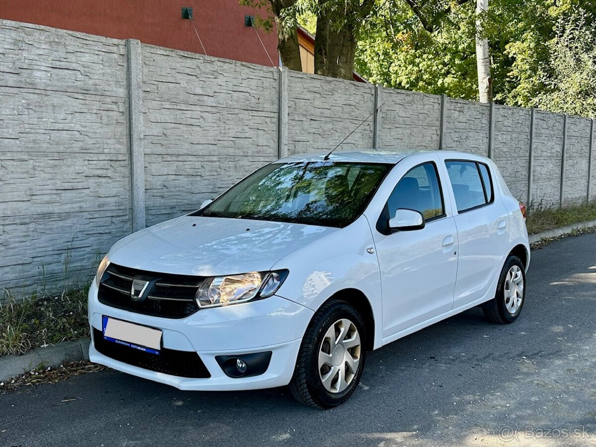 Dacia Sandero 1.2 2014, klimatizácia, SK pôvod