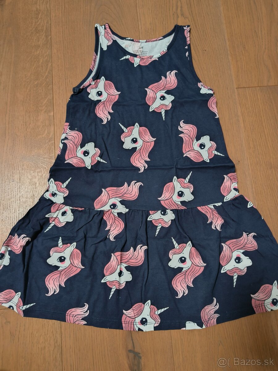 šaty dievcenské , veľkosť 122/128, h&m