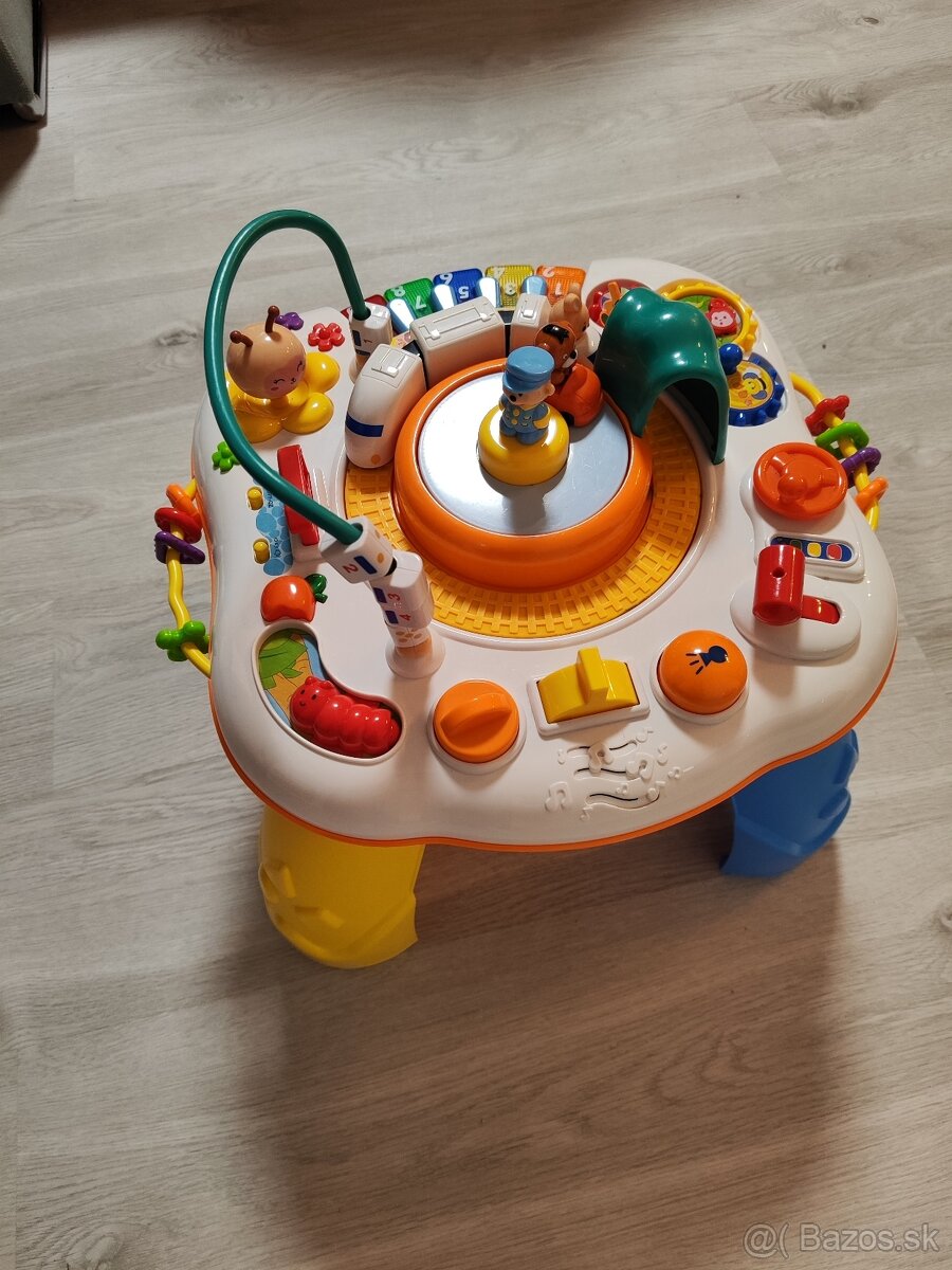 Interaktívny hovoriaci stolík s vláčikom