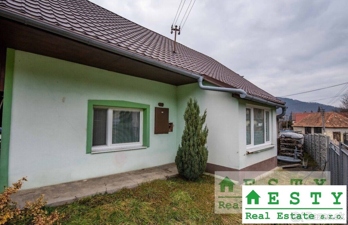 na predaj rodinný dom Rudno nad Hronom /okr. Žarnovica/