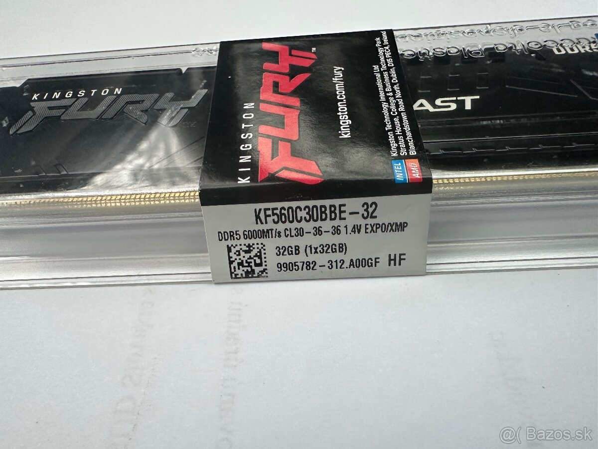 Kingston FURY Beast Black EXPO 32GB DDR5 6000MHz CL30 (KF560