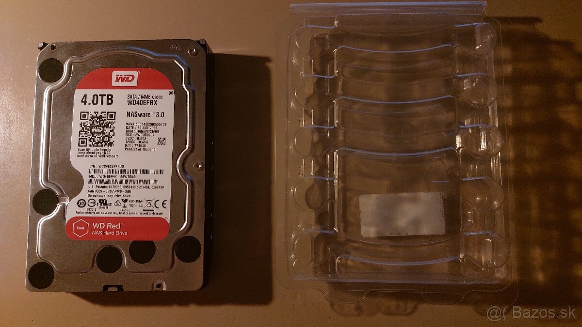 WD RED NASware 4TB - polofunkčný