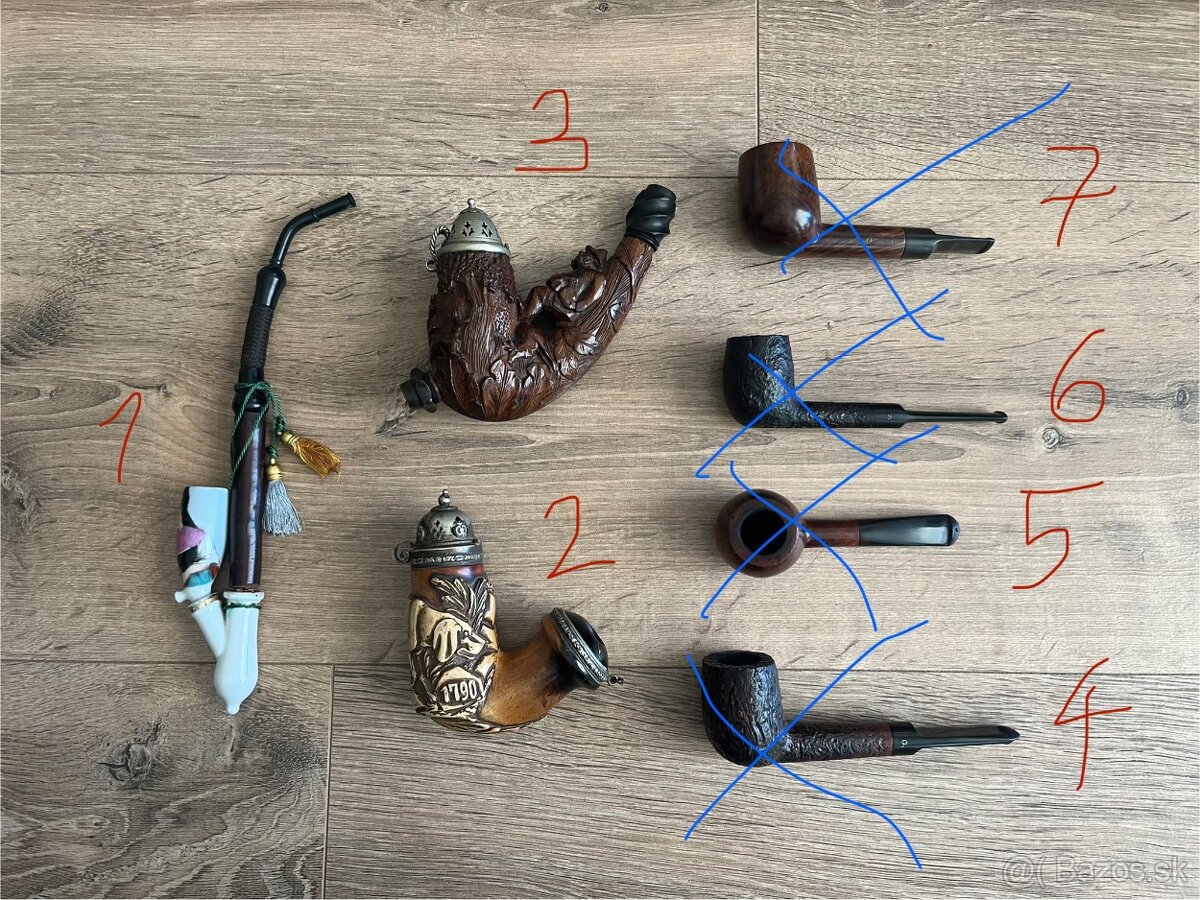 Fajky - viaceré druhy