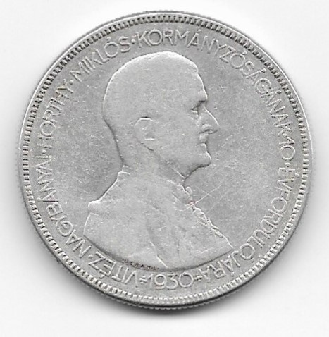Maďarsko., 5 Pengo 1930 Horthy
