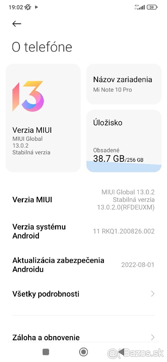 Xaomi note 10 pro 8GB 256GB
