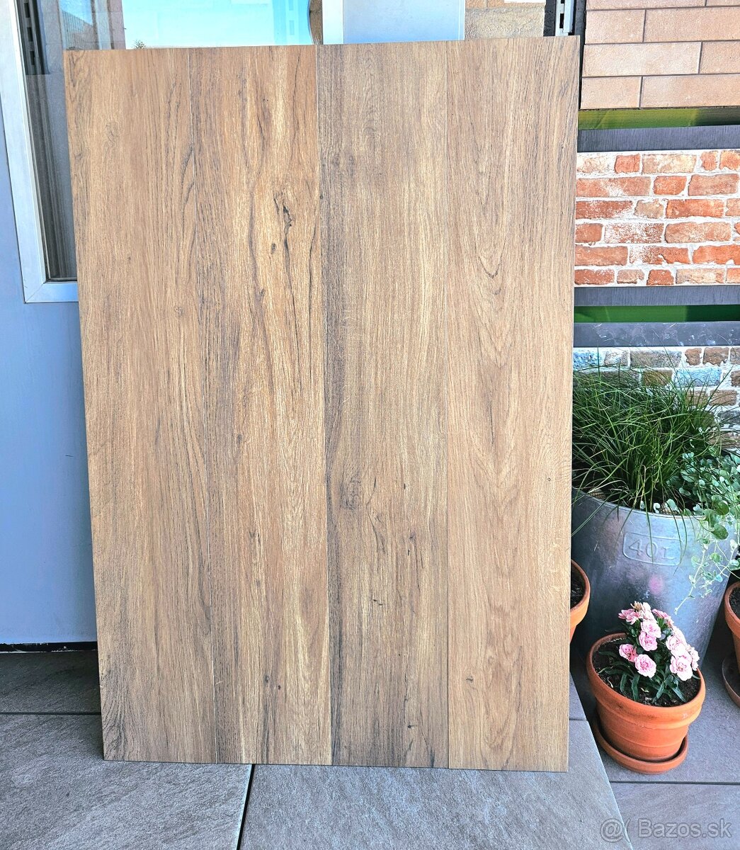 Dlažba gres drevdekor krásny orechový odtieň 20x120 cm rekt.